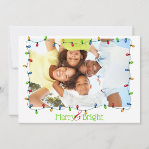 Foto från Merry och Bright Modern jul Ljus Julkort