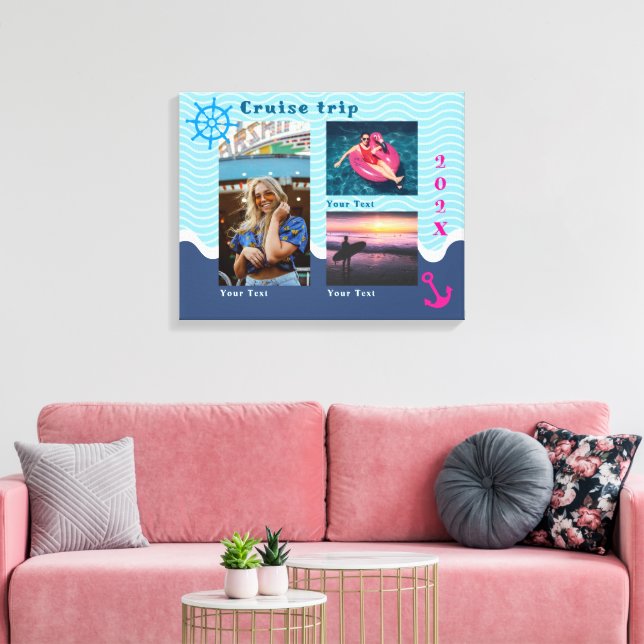 Foto från Nautical Cruise Resa Canvastryck (Insitu (Vardagsrum))