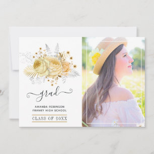 Foto från Rustic Silver och Guld Blommigt Studente Meddelande