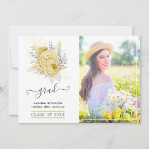 Foto från Rustic Silver och Guld Blommigt Studente Meddelande