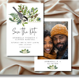 Foto från Rustic Winter Nature & Gräs Bröllop Spara Datumet