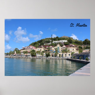 Foto från Saint Martin (St. Maarten) Kusten Poster