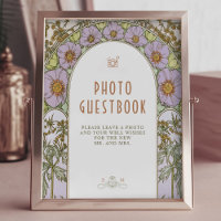 Foto Gästbok Skylt Vintage Art Nouveau av Mucha