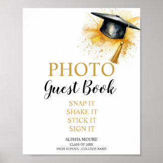 Foto Gästbokssköld, Examen Foto Gästbok Poster