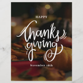 Foto Glad Thanksgiving sociala medier Reklamblad