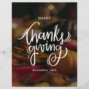 Foto Glad Thanksgiving sociala medier Reklamblad