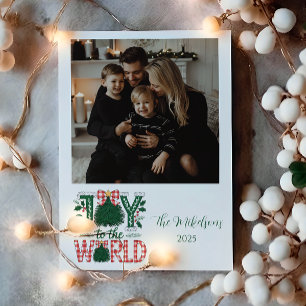 Foto Glädje till världen jul Julkort