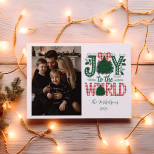 Foto Glädje till Världen Jul Julkort