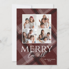 Foto God Jul Burgundy Julkort