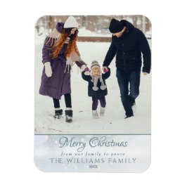 Foto God jul Elegant Winter Frost Magnet