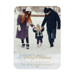 Foto God jul Elegant Winter Frost Magnet