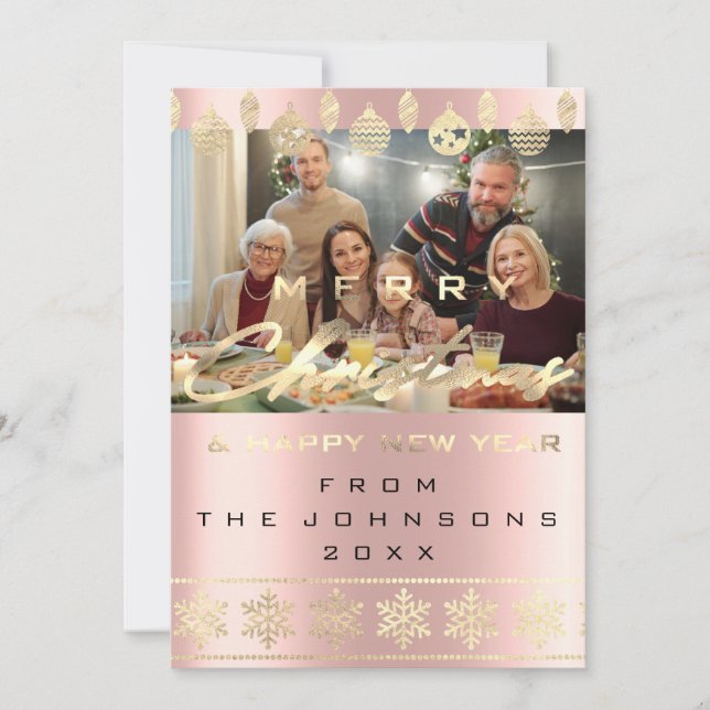 Foto God jul Gott nytt år Ro Julkort (Framsida)