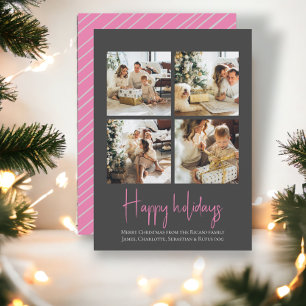 Foto God Jul julmall Grey Pink Julkort