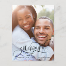 Foto Got Förlovad Kalligrafi i Svart, Förlovning