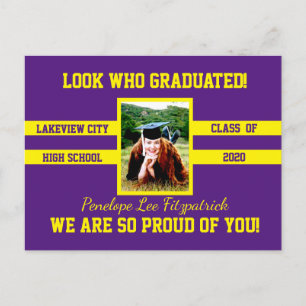 Foto Grattis Grads Välj dina skolfärger Vykort