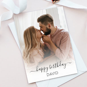 Foto Grattis på födelsedagen-hälsningskort Tack Kort