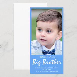 Foto Gravid Big Brother Blue-meddelande Meddelande
