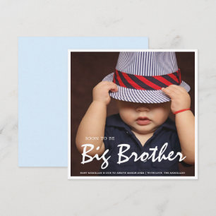 Foto Gravid Big Brother Blue-meddelande Meddelande