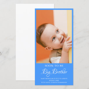 Foto Gravid Big Brother Blue-meddelande Meddelande