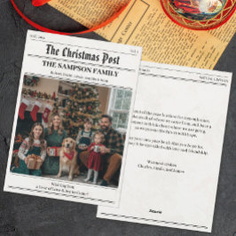 Foto Hälsning i Vintage-jultidningen Julkort