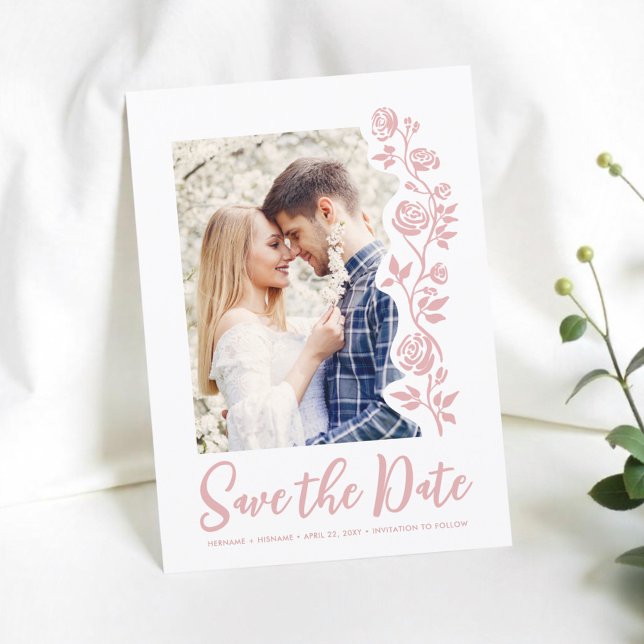 Foto  Hand plockade Ro Romantic Simple Spara Datumet (Skapare uppladdad)