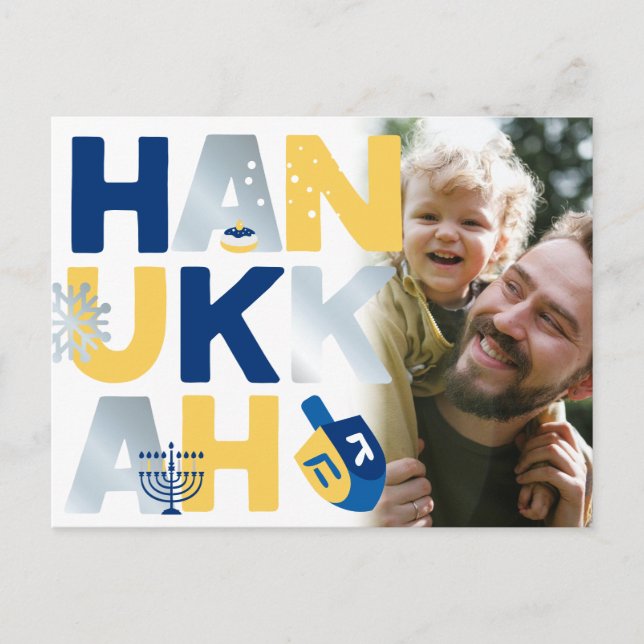 Foto Hanukkah-vykort Vykort (Framsida)