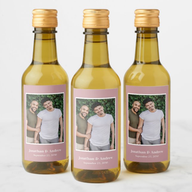 Foto HBTQ Bröllop Vinetikett (Flaskor)