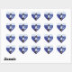 Foto Heart och Kärlek Calligraphy Hjärtformat Klistermärke (Sheet)