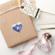 Foto Heart och Kärlek Calligraphy Hjärtformat Klistermärke (Gifting)