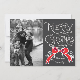 Foto-Helgdag-kort: Chalkboard God jul Julkort