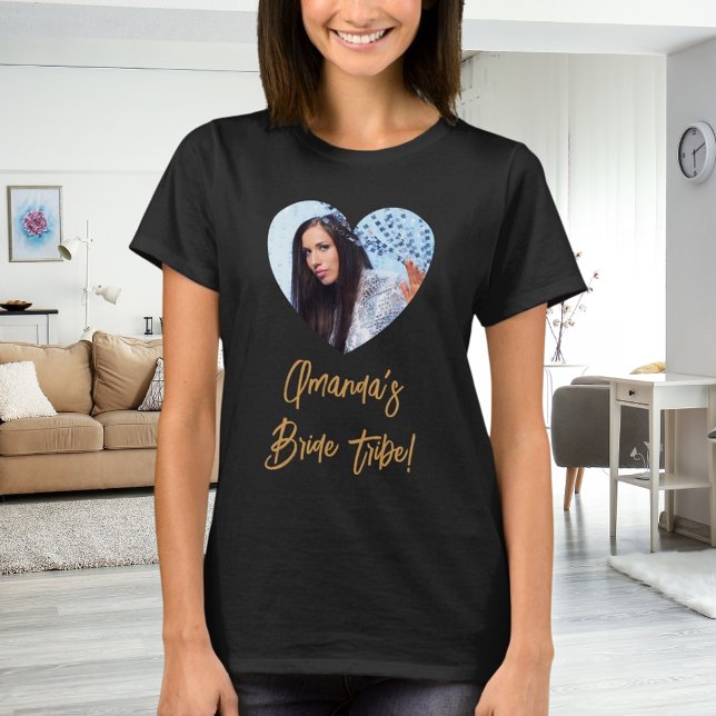 Foto hjärta brud stam möhippa t shirt (Skapare uppladdad)