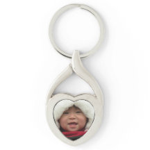Foto hjärtformade Keychain