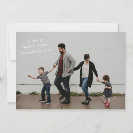 Foto i full bredd med modern design julkort