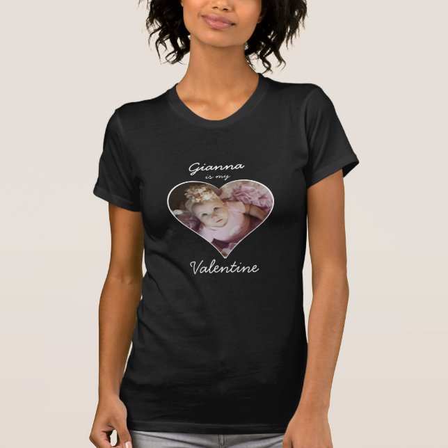 Foto i hjärtat är min Valentine T Shirt (Framsida)