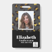 FOTO-ID - Anställd VIP Pass Damdjurstryck