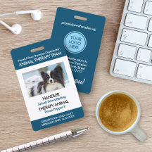 Foto-ID för Blue Therapy Animal Anpassningsbar