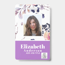 FOTO-ID - VIP-pass för medarbetare - Girly Flowers