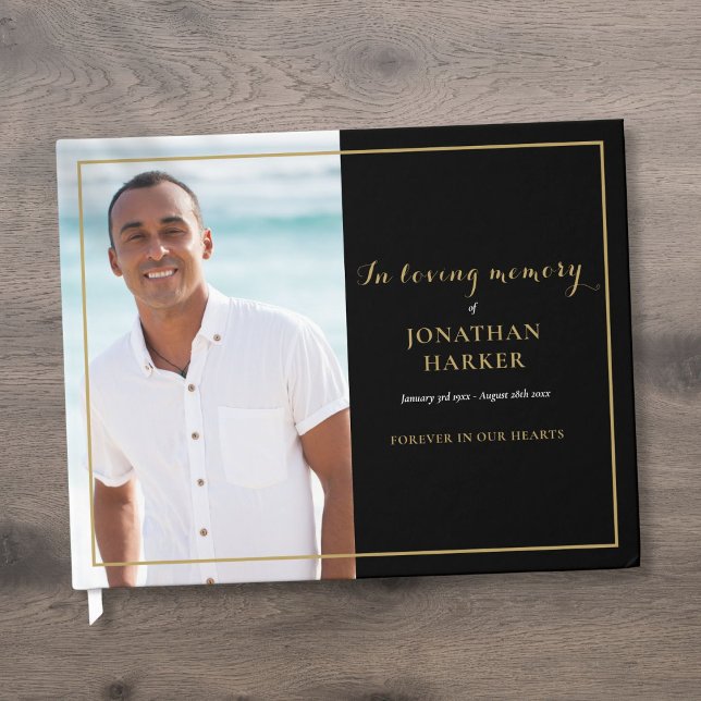 Foto in Loving Memory Memorial Funeral Gästböcker (Photo In Loving Memory Memorial Funeral Guest Book)