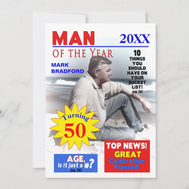 FOTO-inbjudan, Infoga/Namn/AGE, MANAR, Mag.Cover Inbjudningar (Framsida)