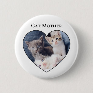 Foto Inside Heart Shape Cat Mors dag Knapp
