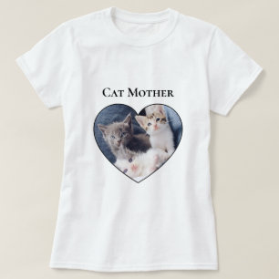 Foto Inside Heart Shape Cat Mors dag T Shirt