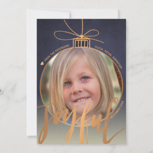 Foto Inside Julgran Decor Ro Guld Glatt Julkort
