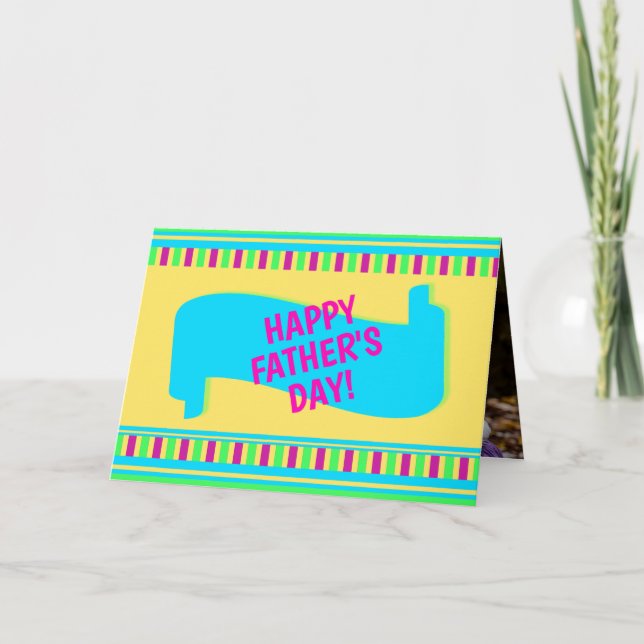 Foto Inuti Söt Personlig Fars Dag Kort (Framsida)