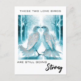 *~* FOTO Jubileum Abstrakt Kärleksfåglar AP54 Vykort