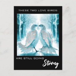 *~* FOTO Jubileum AP54 Abstrakt Kärleksfåglar Vykort