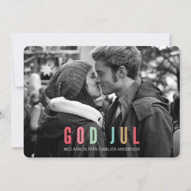Foto Julkort | Gud jul (Framsida)