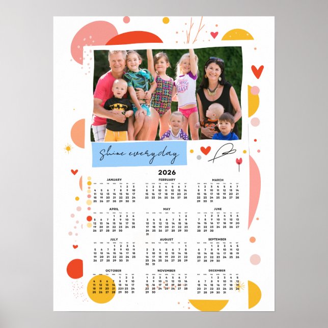 Foto kalender 2026 Lysa Varje Dag Affisch 18x24 (Framsidan)