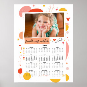 Foto kalender 2026 Små Vinster Räknas Affisch 18x2