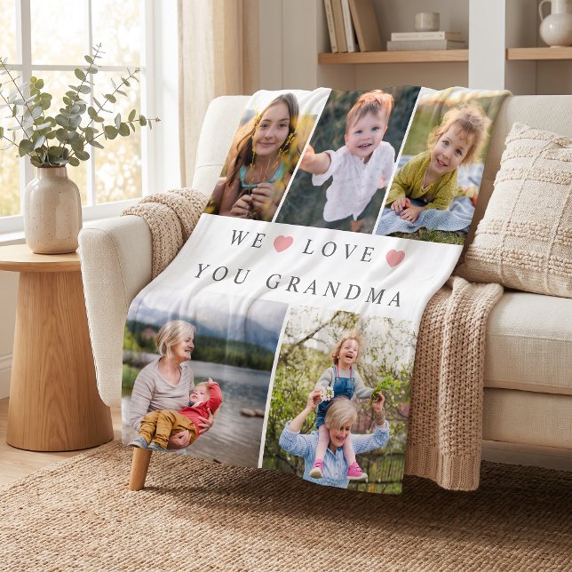 Foto Kära Mormor Fleecefilt (Skapare uppladdad)