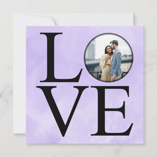 Foto Kärlek Alla hjärtans dag Julkort (Framsida)